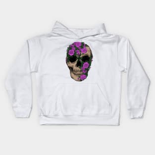 Skull Flower Artwork Kids Hoodie